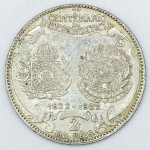 Numismática, Brasil. Moeda de 2000 RÉIS 1922. Moeda constava como sendo de Prata .500 no álbum adquirido, mas não foi possível determinar esse teor. Será apregoada sem essa classificação. Caso deseje alguma informação adicional sobre a mesma, favor entrar em contato.