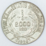 Numismática, Brasil. Moeda de 2000 RÉIS 1924 