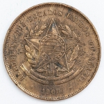 Numismática, Brasil. Moeda de 20 RÉIS 1908
