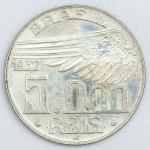 Numismática, Brasil. Moeda de 5000 RÉIS (SANTOS DUMMONT) 1937 