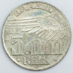 Numismática, Brasil. Moeda de 5000 RÉIS (SANTOS DUMMONT) 1938 