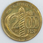 Numismática, Brasil. Moeda de 2000 RÉIS (DUQUE DE CAXIAS) 1938 BORDA SERRILHADA