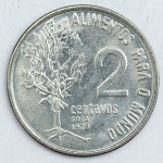Numismática, Brasil. Moeda de 2 CENTAVOS 1978 