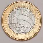 Numismática, Brasil. Moeda de 1 Real, ano 2014. Tiragem de 9.088.000. Escassa. V. 650.
