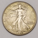 Numismática, U.S.A. Half Dollar `Liberty`, 1942. Prata 900. 12.5g, 30.6mm. Soberba. Original. Escassa.