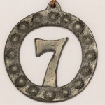 Medalha Exu da Liga da Década de 1960. Metal fundido. 60mm. 39g. Raríssima.