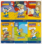 Cartão Telefônico, Série Completa, Osmar Santos com 6 cartões. Tiragem com 175.000. Ano 2003. Telefônica. Raro.