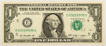 Numismática, EUA. Cédula de 1 Dólar Americano. 2009. Richmond, Virgínia.