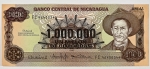 Numismática, Nicaragua. Cédula de 1000 Cordobas 1990 P-164 FE