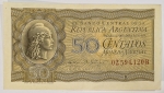 Numismática, Argentina Cédula de 50 Centavos SOB