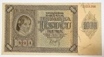 Numismática, Croatia. Cédula de 1000 Kunas 1941 P-4a FE