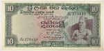 Numismática, Ceylon. Cédula 10 Rupees.