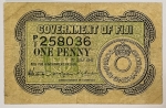 Numismática, Fiji. Cédula de 1 Penny 1942 