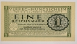 Numismática, Alemanha. Cédula de 1 Reichsmark FE 