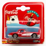 Colecionismo - Miniatura Majorete - Chevrolet  Corvete 68 - Vermelho - Decoração da Coca Cola Company