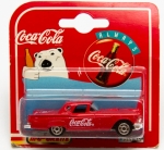 Colecionismo - Miniatura Majorete - Ford Thunderbird 57 - Vermelho - Decoração da Coca Cola Company