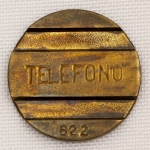 Colecionismo - Ficha Telefônica da Argentina - TELEFONO 90