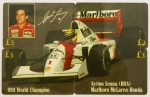 Telecartofilia. Inglaterra. Ayrton Senna. 4 peças. Tiragem 250 peças.