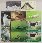 Cartões Japoneses. 10 peças. Animais.