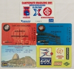 Ingressos de Futebol. Miscelânea. 5 peças.