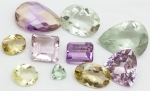 Miscelânea. Ametistas, Citrinos, Prasiolitas. 35,1 ct.