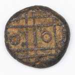 Numismática, Índia. Kasu de Mysore. 1745-1780. 13 mm.