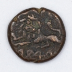 Numismática, Índia. Para estudo e classificação. 12 mm. 2,13 g.