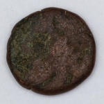 Numismática, Índia. Para estudo e classificação. 12 mm. 2,8 g.