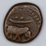 Numismática Indiana. Mysore. 14 mm. 2,7 g. 