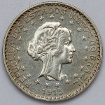 Numismática, Brasil. 1000 Réis 1913. Prata 900. Magnífico exemplar.