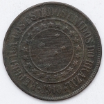 Numismática, Brasil. 40 Réis 1910.