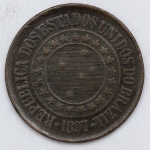 Numismática, Brasil. 40 Réis 1897. 
