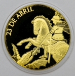 São Jorge. Medalha da Casa da Moeda. 40mm. Encapsulada ainda lacrada. Esgotada.