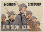 Espanha. Guerra Civil / II Guerra. 21 x 29 cm. Picotado. Servindo como propaganda, divulgação, convocação, etc. Quando destacado conta como cupom de racionamento. *Item não promove ou glorifica violência ou intolerância racial. Está à venda apenas para fins de preservação da memória histórica. A Organização do leilão não faz apologia a quaisquer movimentos políticos ou ideológicos, e repudia qualquer ideologia de cunho racista.