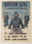 Espanha. Guerra Civil / II Guerra. 21 x 29 cm. Picotado. Servindo como propaganda, divulgação, convocação, etc. Quando destacado conta como cupom de racionamento. *Item não promove ou glorifica violência ou intolerância racial. Está à venda apenas para fins de preservação da memória histórica. A Organização do leilão não faz apologia a quaisquer movimentos políticos ou ideológicos, e repudia qualquer ideologia de cunho racista.