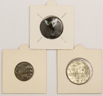 Numismática. Curiosidades. 3 peças.