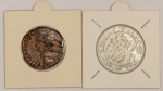 Numismática. 2 peças. Curiosidades.