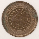 Numismática, Brasil. 40 Réis. 1900.