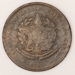 Numismática, Brasil. 20 Réis 1889.