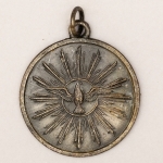 Numismática, Brasil. Medalha da Imperial, Venerável e Archiepiscopal Irmandade do Divino Espírito Santo da Lapa do Desterro. Pomba do Divino.