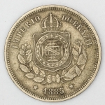Numismática, Brasil. 100 Réis 1875.