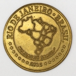 Numismática, Brasil. `Moedas 20 Brasil`. 2012. Rio de Janeiro. Pão de Açúcar. 35 mm.