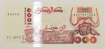 Numismática, Argélia. 1000 Dinars 1998.