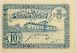 Numismática, Portugal. Cédula do Hospital de São José em Arcos de Valdevez. Flor. Anos 30. 10 centavos. Flor.