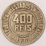 Numismática, Brasil. 400 Réis 1930.