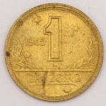 Numismática, Brasil. 1 Cruzeiro 1945. F.C.