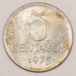 Numismática, Brasil. 5 Centavos 1975. Escassa. F.C.