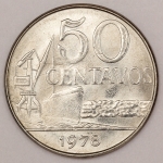 Numismática, Brasil. 50 Centavos 1977. F.C.