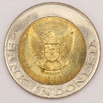 Numismática, Indonésia. 100 Rúpias. 1996. F.C.