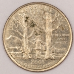 Numismática, Vermont. Quarter Dollar 2001.